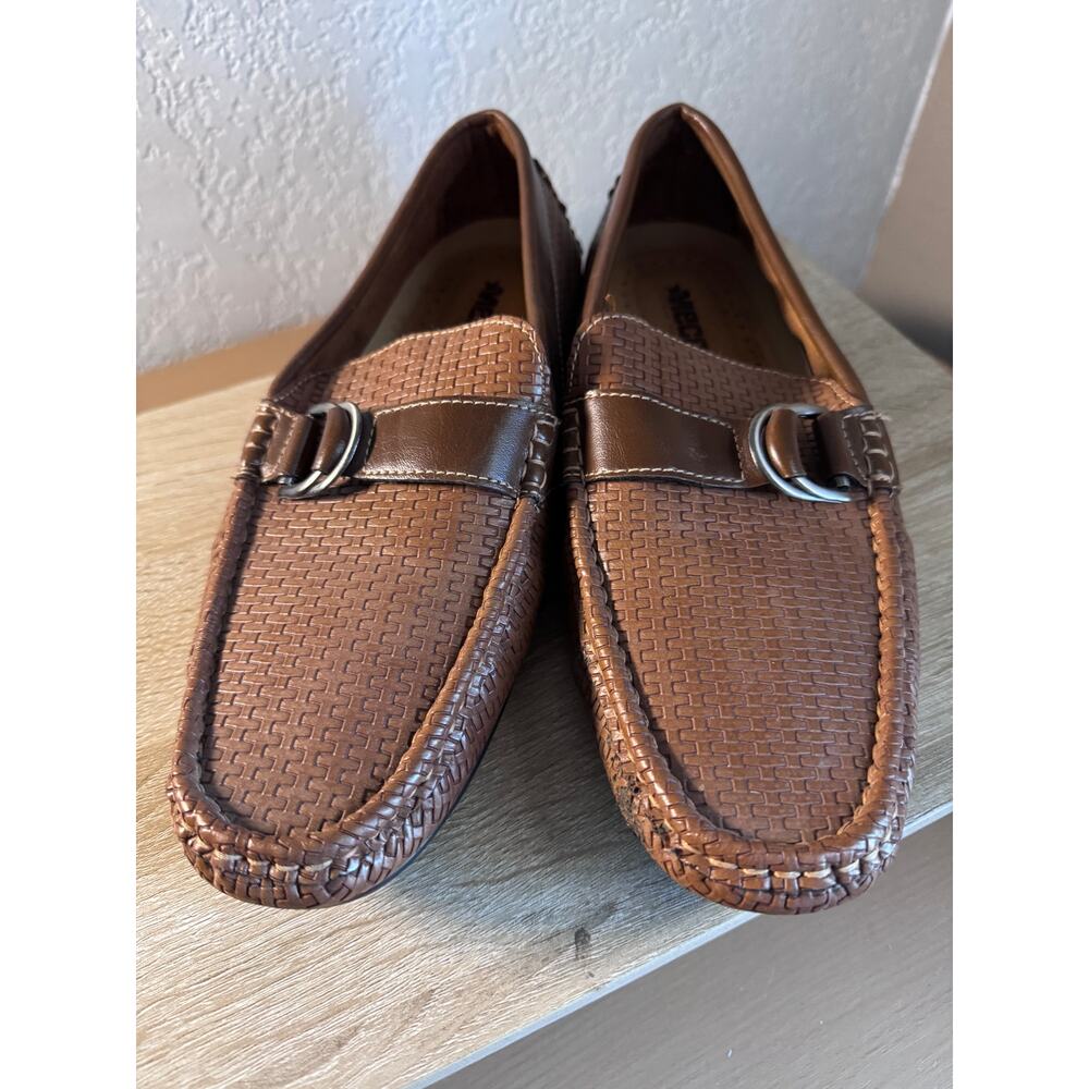 Mecca Men's Size 10 Brown Faux Leather Loafers